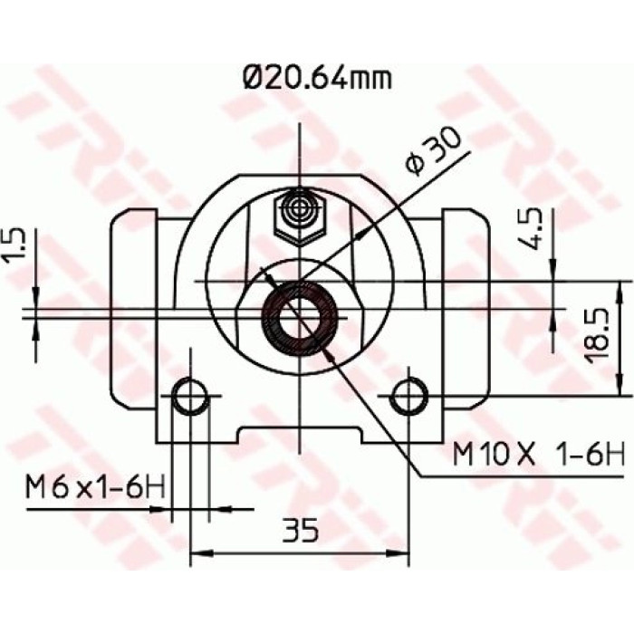 TRW Radbremszylinder BWF261 TRW Radbremszylinder BWF261
