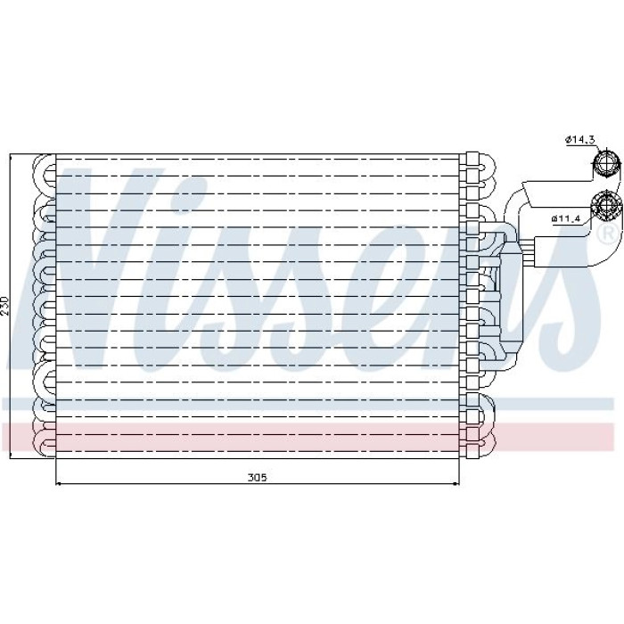 Nissens Klimaverdampfer PKW 92059 Nissens Klimaverdampfer PKW 92059