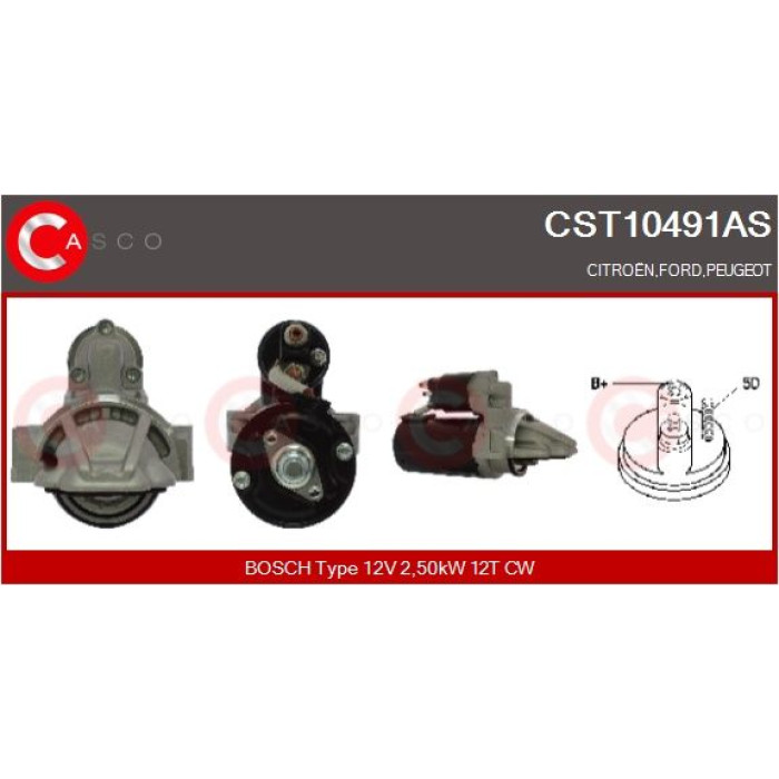CASCO Anlasser CST10491AS CASCO Anlasser CST10491AS