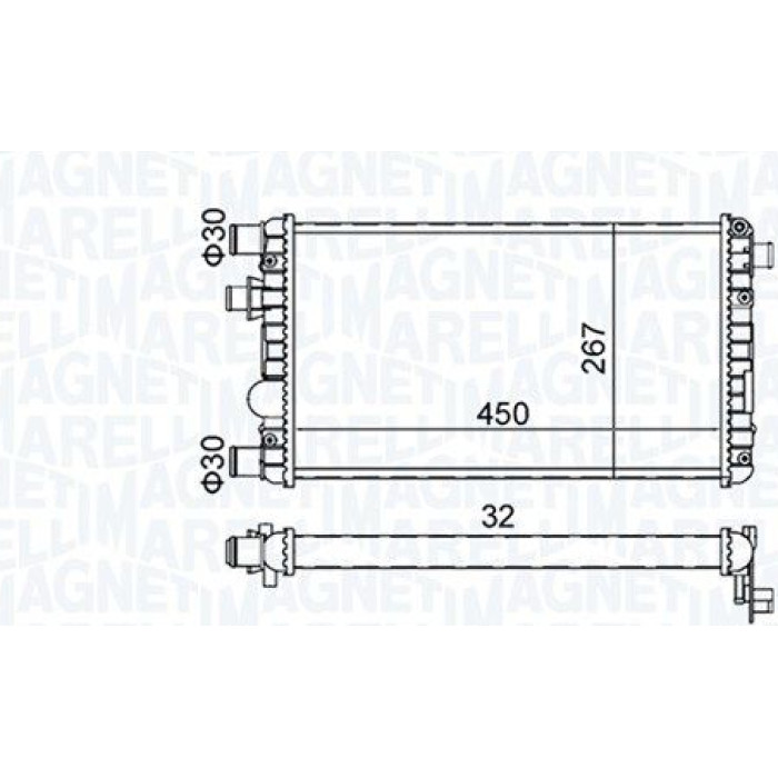 Magneti Marelli Motorkühler 350213191300 Magneti Marelli Motorkühler 350213191300