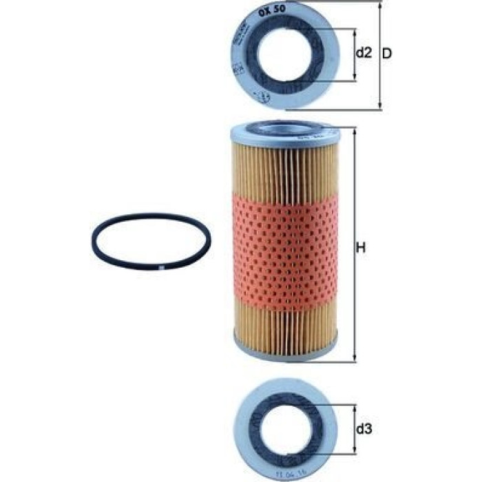 Mahle Original Ölfilter OX 50D Mahle Original Ölfilter OX 50D