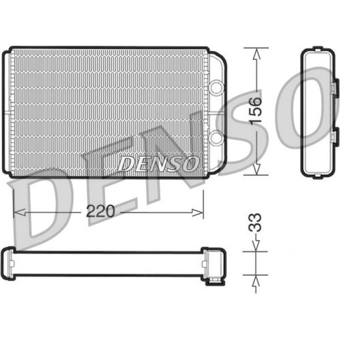 Denso Wärmetauscher DRR09090 Denso Wärmetauscher DRR09090