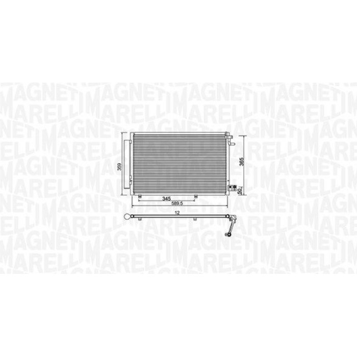 Magneti Marelli Klimakondensator 350203930000 Magneti Marelli Klimakondensator 350203930000