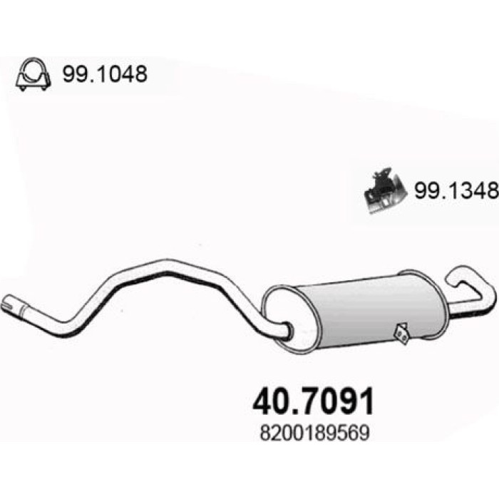 ASSO Endschalldämpfer 40.7091 ASSO Endschalldämpfer 40.7091