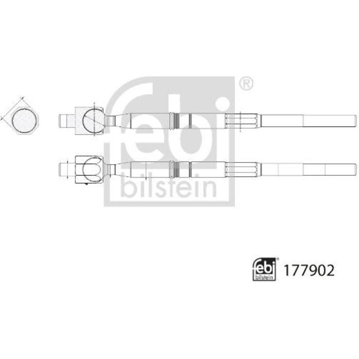 177902 febi Spurstangen-Axialgelenk 177902 177902 febi Spurstangen-Axialgelenk 177902