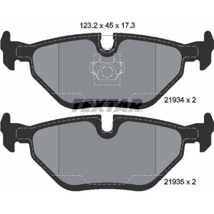 Textar Bremsbelagsatz 2193402 Textar Bremsbelagsatz 2193402