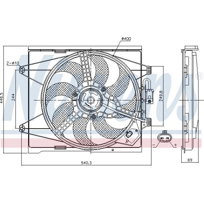 Nissens Kühlerlüfter PKW 85744 Nissens Kühlerlüfter PKW 85744