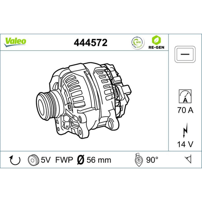Valeo Lichtmaschine 444572 Valeo Lichtmaschine 444572