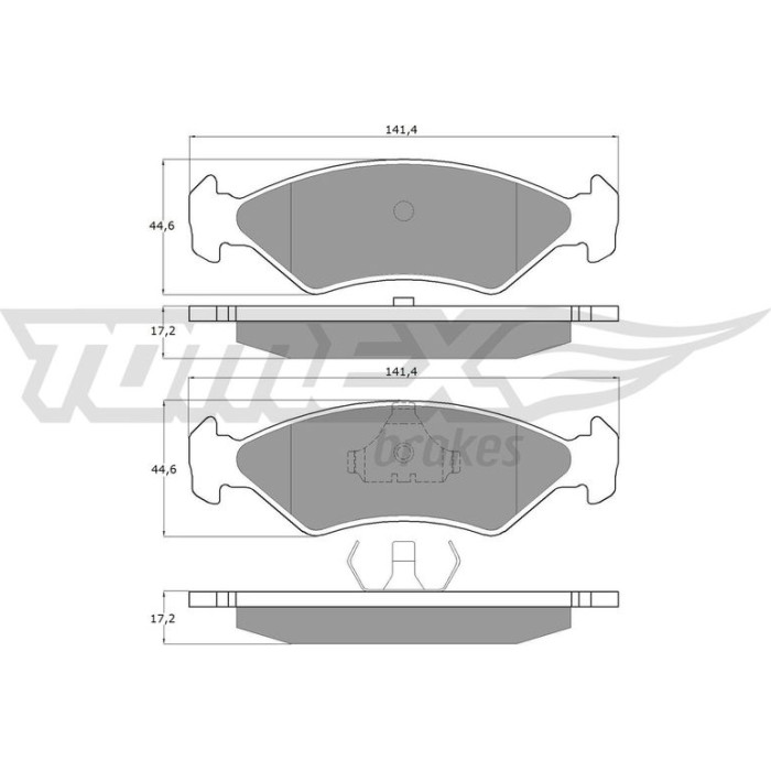TX 10-83 TOMEX brakes Bremsbelagsatz, Scheibenbremse TX 10-83 TX 10-83 TOMEX brakes Bremsbelagsatz, Scheibenbremse TX 10-83