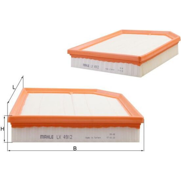 MAHLE Luftfilter LX 4912 MAHLE Luftfilter LX 4912