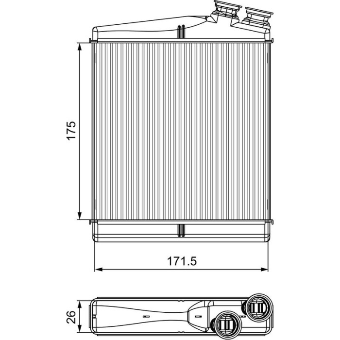 Valeo Wärmetauscher 811512 Valeo Wärmetauscher 811512