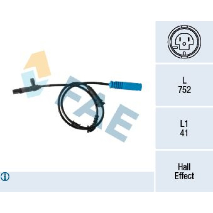 FAE Sensor, Raddrehzahl 78392 FAE Sensor, Raddrehzahl 78392