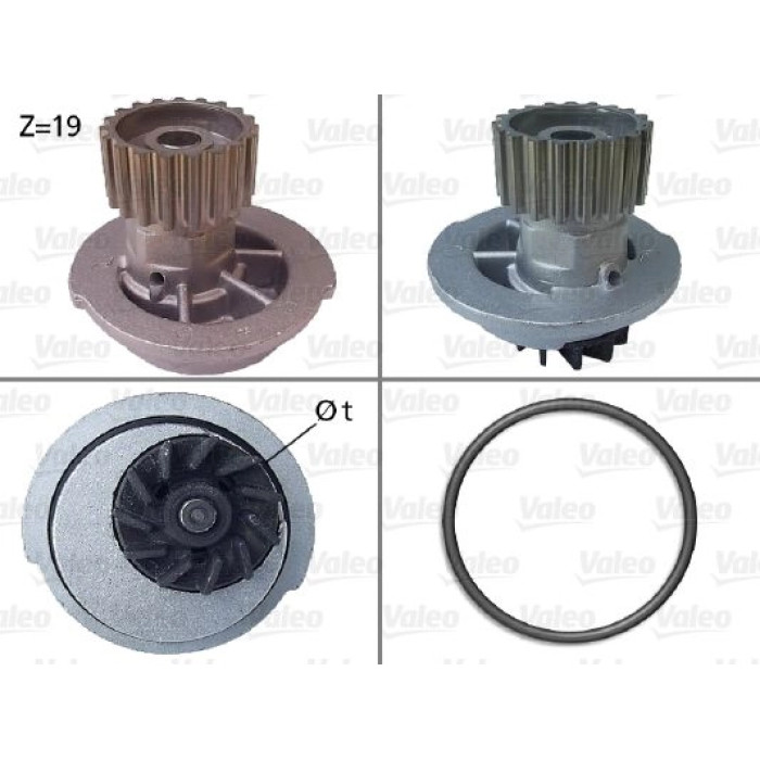 Valeo Wasserpumpe / Kühlmittelpumpe 506649 Valeo Wasserpumpe / Kühlmittelpumpe 506649