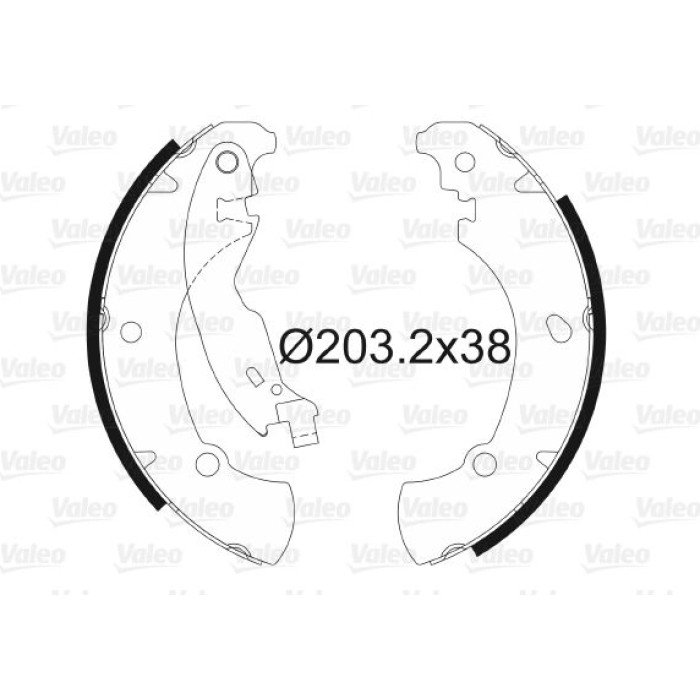 Valeo Bremsbacken 562649