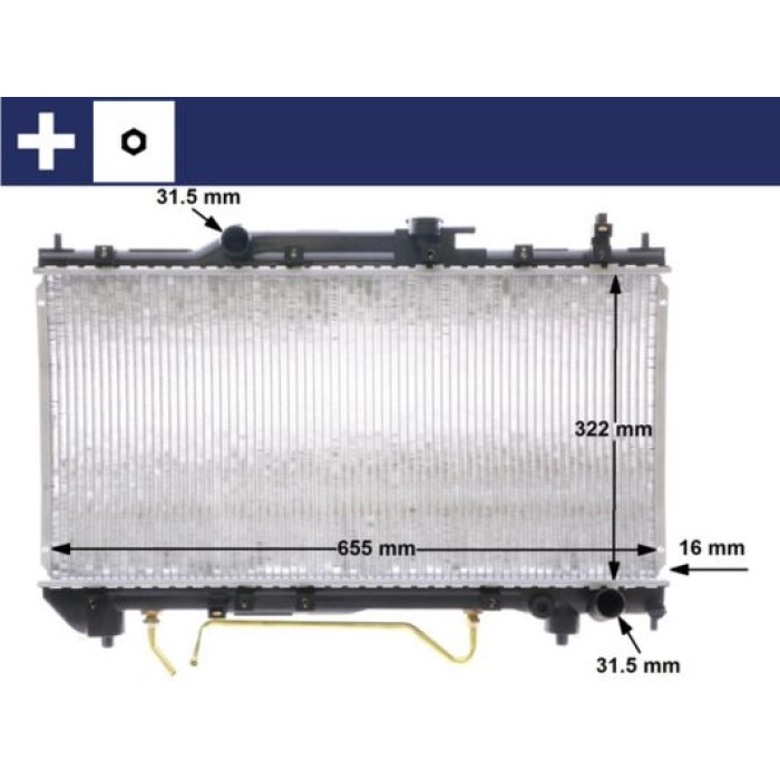 MAHLE Kühler, Motorkühlung CR 1519 000S MAHLE Kühler, Motorkühlung CR 1519 000S
