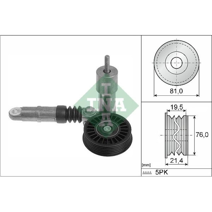 Spannrolle Multi-V 534 0014 10 Spannrolle Multi-V 534 0014 10