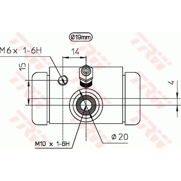 TRW Radbremszylinder BWD310 TRW Radbremszylinder BWD310