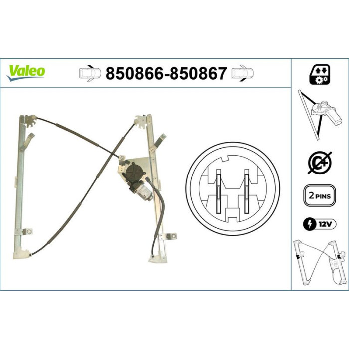 VALEO 850867 Fensterheber VALEO 850867 Fensterheber