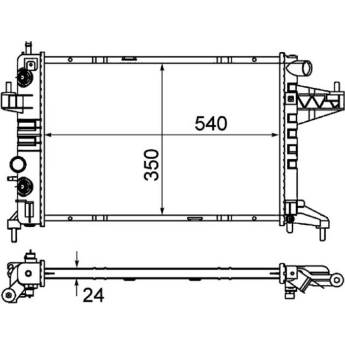 MAHLE Kühler, Motorkühlung CR 390 000P