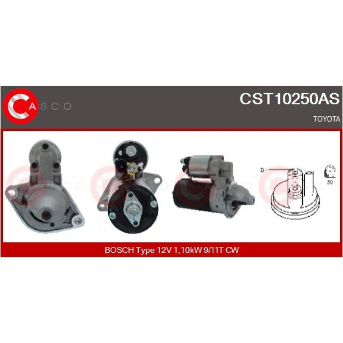CASCO Anlasser CST10250AS CASCO Anlasser CST10250AS