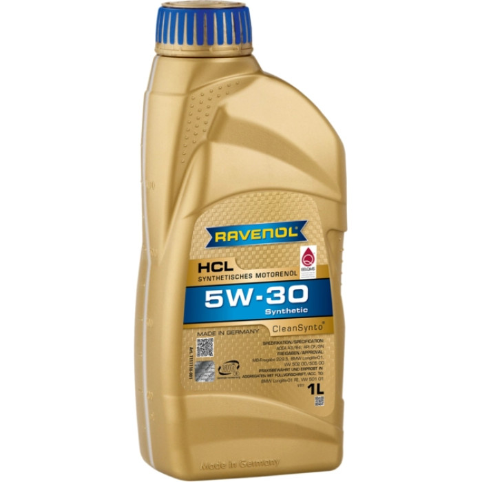 Ravenol Motoröl HCL SAE 5W-30 Vollsynth Motoröl 1 Liter 1111118-001-01-999 Ravenol Motoröl HCL SAE 5W-30 Vollsynth Motoröl 1 Liter 1111118-001-01-999