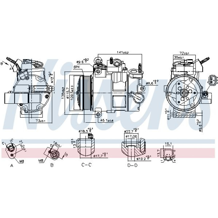 Nissens Klimakompressor PKW 890800