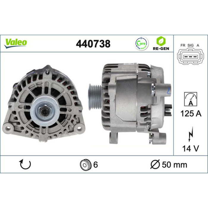 Valeo Lichtmaschine 440738 Valeo Lichtmaschine 440738