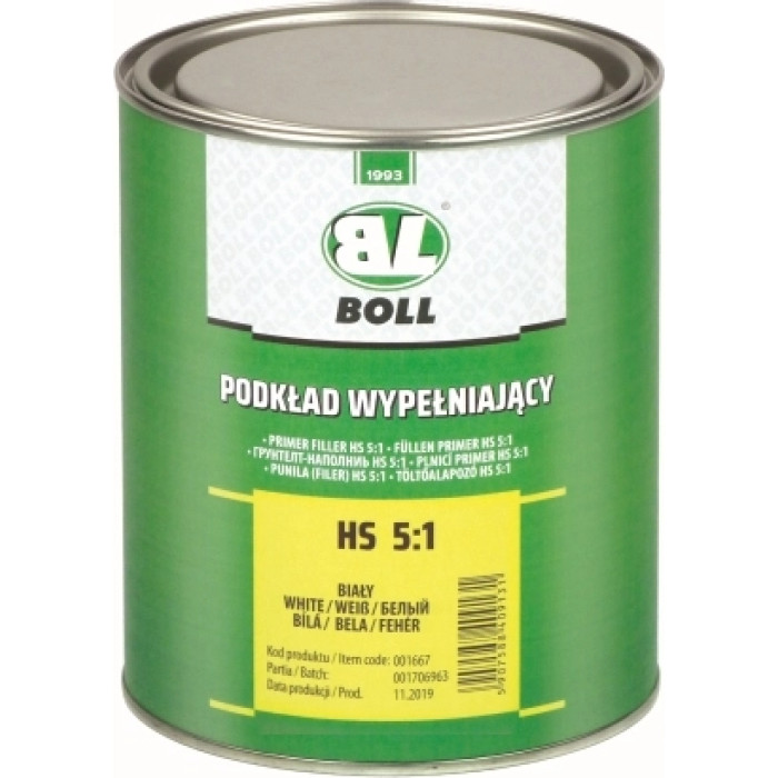 BOLL 001667 Füller Primer HS 5:1 weiß Dose 800 ml BOLL 001667 Füller Primer HS 5:1 weiß Dose 800 ml