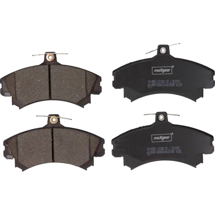 19-2863 MAXGEAR Bremsbelagsatz 19-2863 Smart Forfour/Colt 19-2863 MAXGEAR Bremsbelagsatz 19-2863 Smart Forfour/Colt