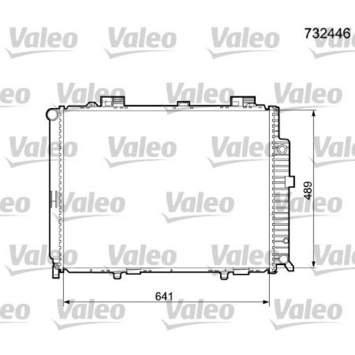 Valeo Motorkühler 732446 Valeo Motorkühler 732446