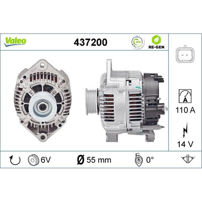 Valeo Lichtmaschine 437200 Valeo Lichtmaschine 437200
