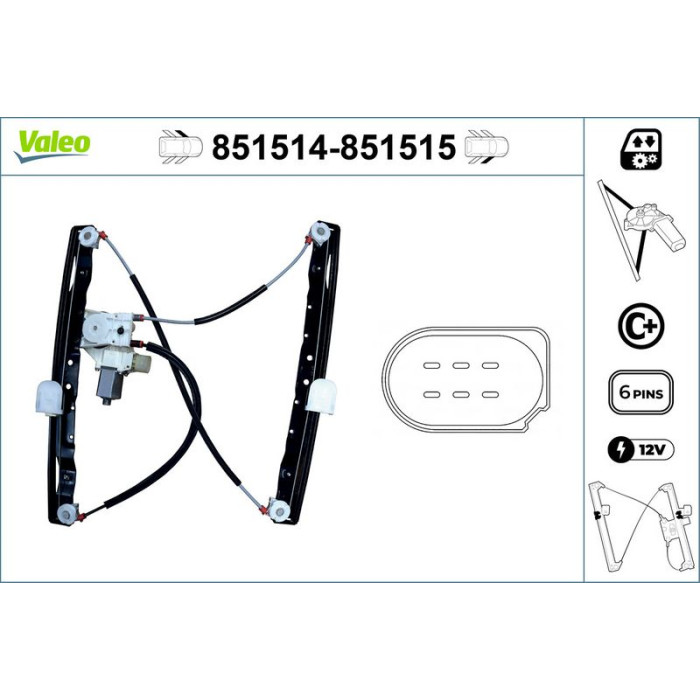 Valeo Fensterheber 851514