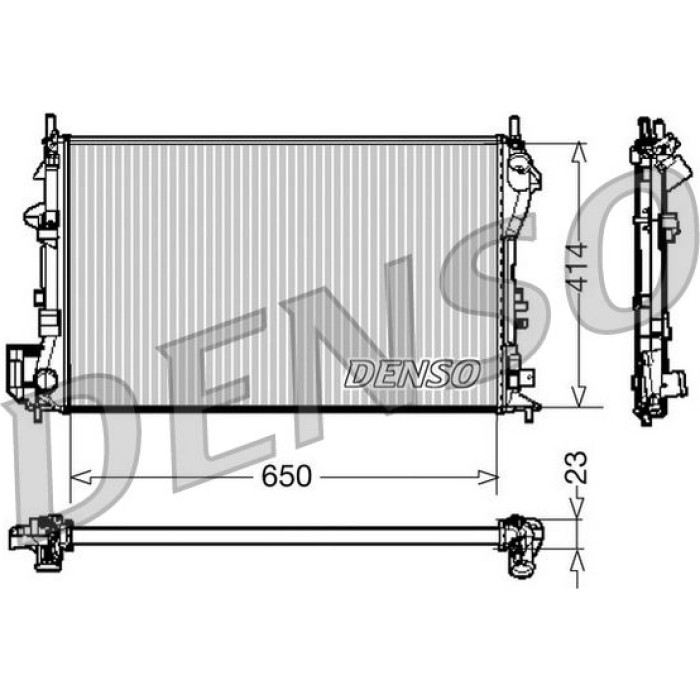Denso Motorkühler DRM20028 Denso Motorkühler DRM20028