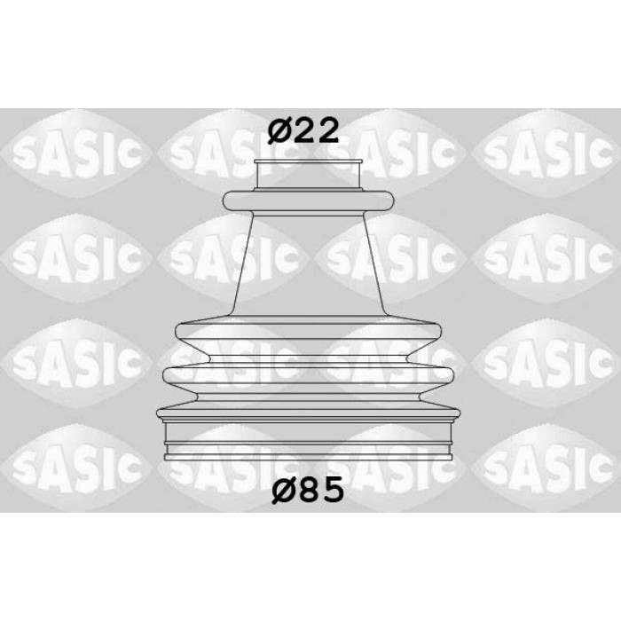 4003431 SASIC Faltenbalgsatz, Antriebswelle 4003431