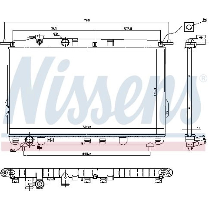 Nissens Wasserkühler PKW 67026 Nissens Wasserkühler PKW 67026