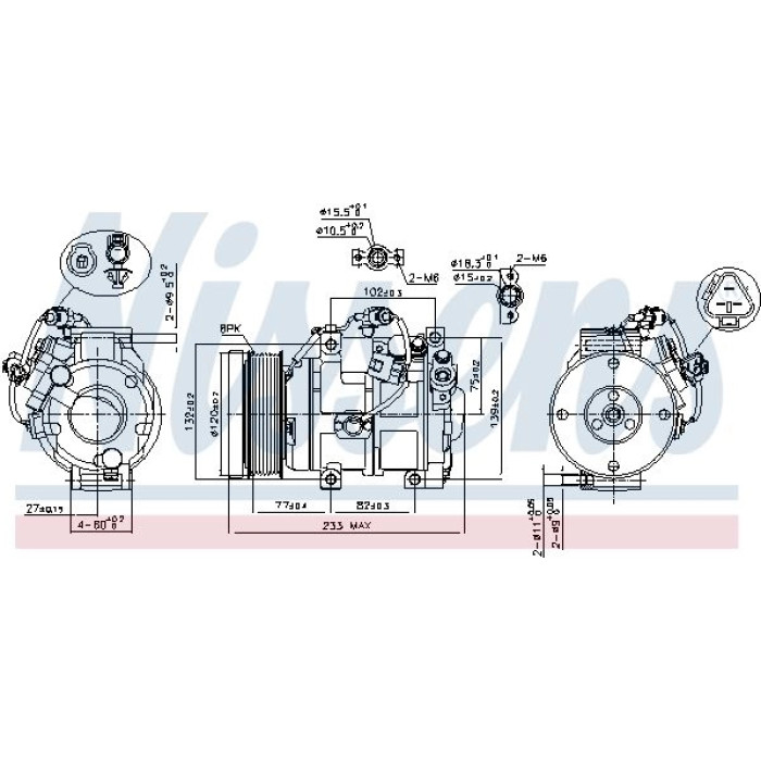 Nissens Klimakompressor PKW 89511 Nissens Klimakompressor PKW 89511