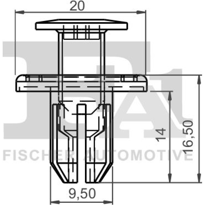 FA1 Befestigungsclip Zier-/Schutzleiste 10-30008.10 FA1 Befestigungsclip Zier-/Schutzleiste 10-30008.10