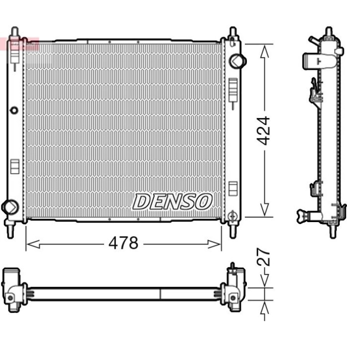 Denso Motorkühler DRM46044 Denso Motorkühler DRM46044