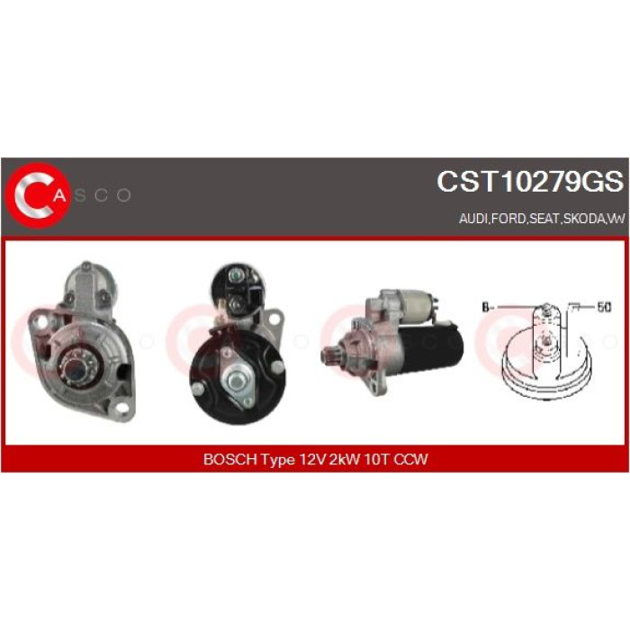 CASCO Anlasser CST10279GS CASCO Anlasser CST10279GS