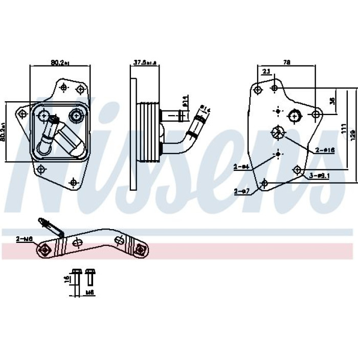 Nissens Ölkühler PKW 91444