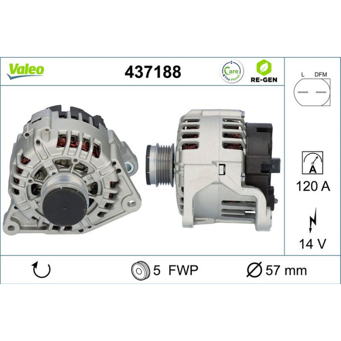 Valeo Lichtmaschine 437188 Valeo Lichtmaschine 437188