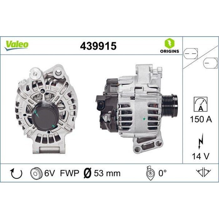 Valeo Lichtmaschine 439915 Valeo Lichtmaschine 439915