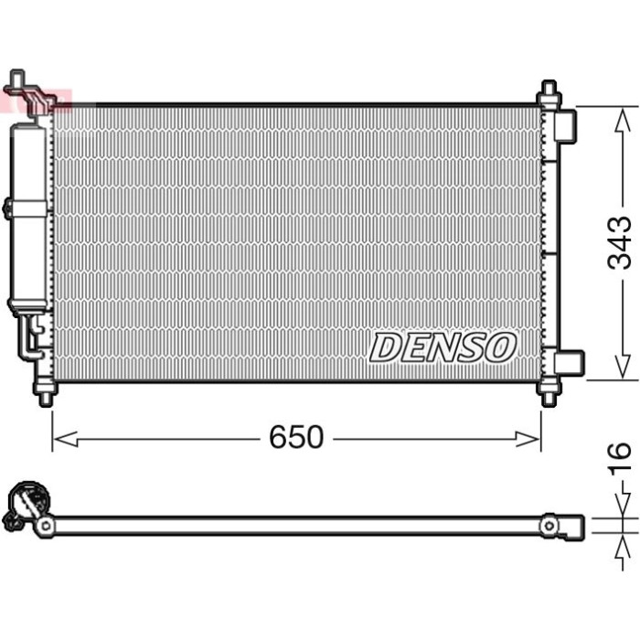 Denso Klimakondensator DCN46020