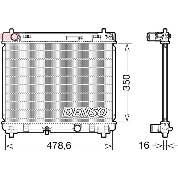 Denso Motorkühler DRM50104 Denso Motorkühler DRM50104