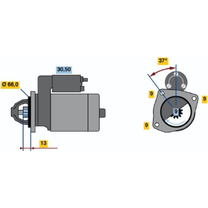 Bosch Starter 0 986 017 770 Bosch Starter 0 986 017 770
