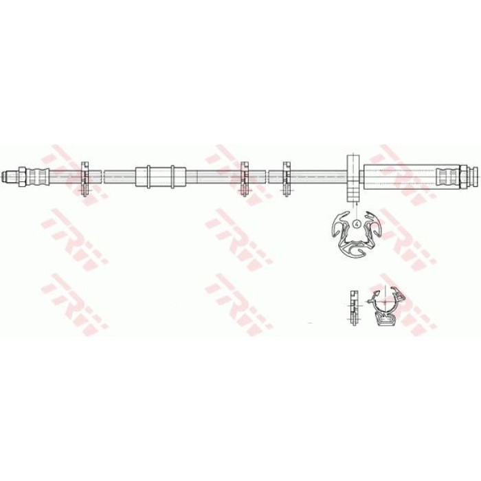 TRW Bremsschlauch Vorderachse PHB293 TRW Bremsschlauch Vorderachse PHB293