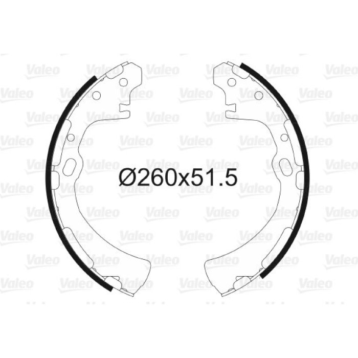 Valeo Bremsbacken 562671 Valeo Bremsbacken 562671