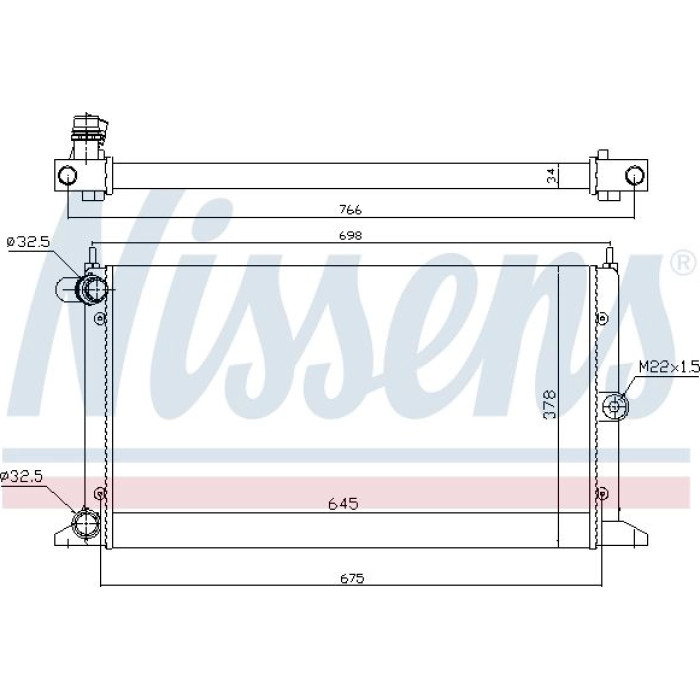 Nissens Wasserkühler PKW 67304 Nissens Wasserkühler PKW 67304