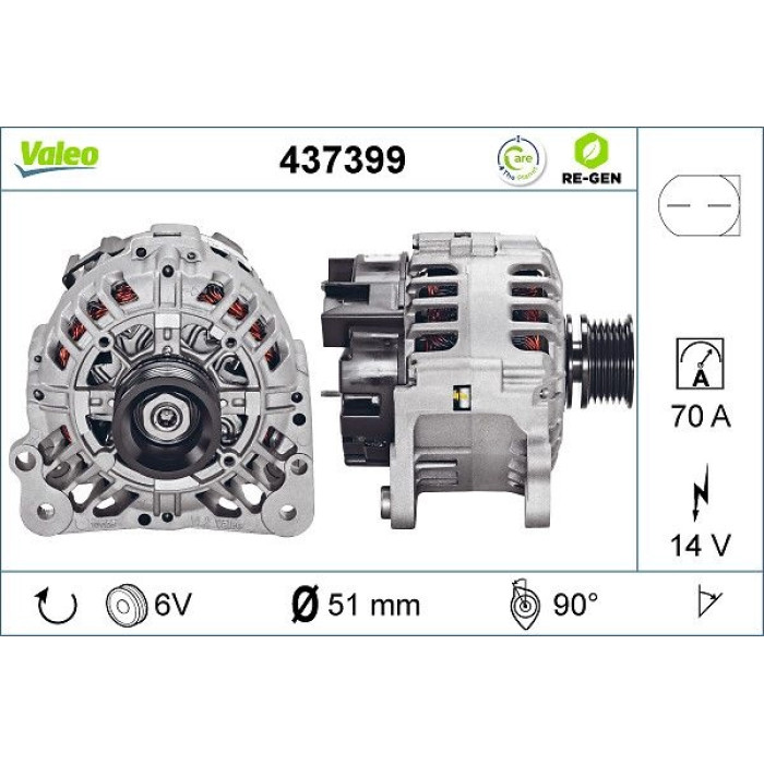 Valeo Lichtmaschine 437399 Valeo Lichtmaschine 437399