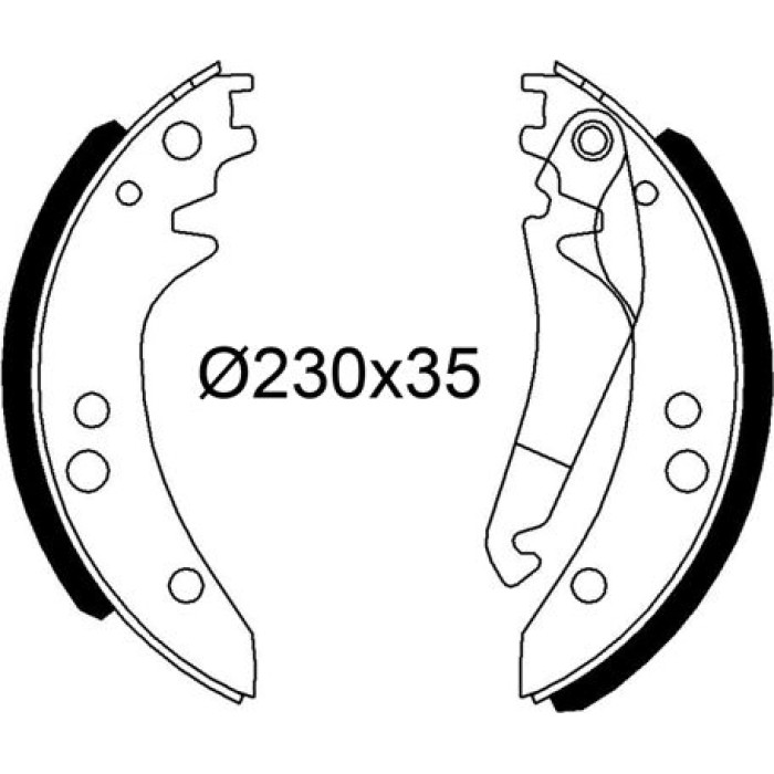 Valeo Bremsbacken 564311